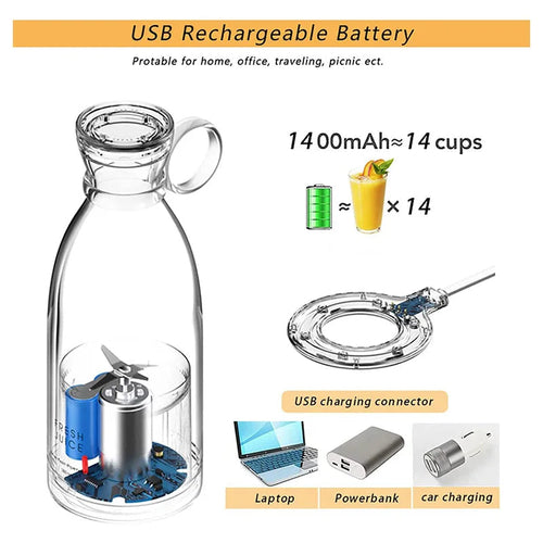Mini Portable Blender Electric Juicer Fruit Mixer